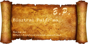 Bisztrai Palóma névjegykártya